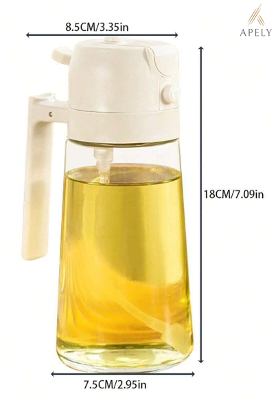 2-In-1 Oil Spray Bottle Multifunction Glass